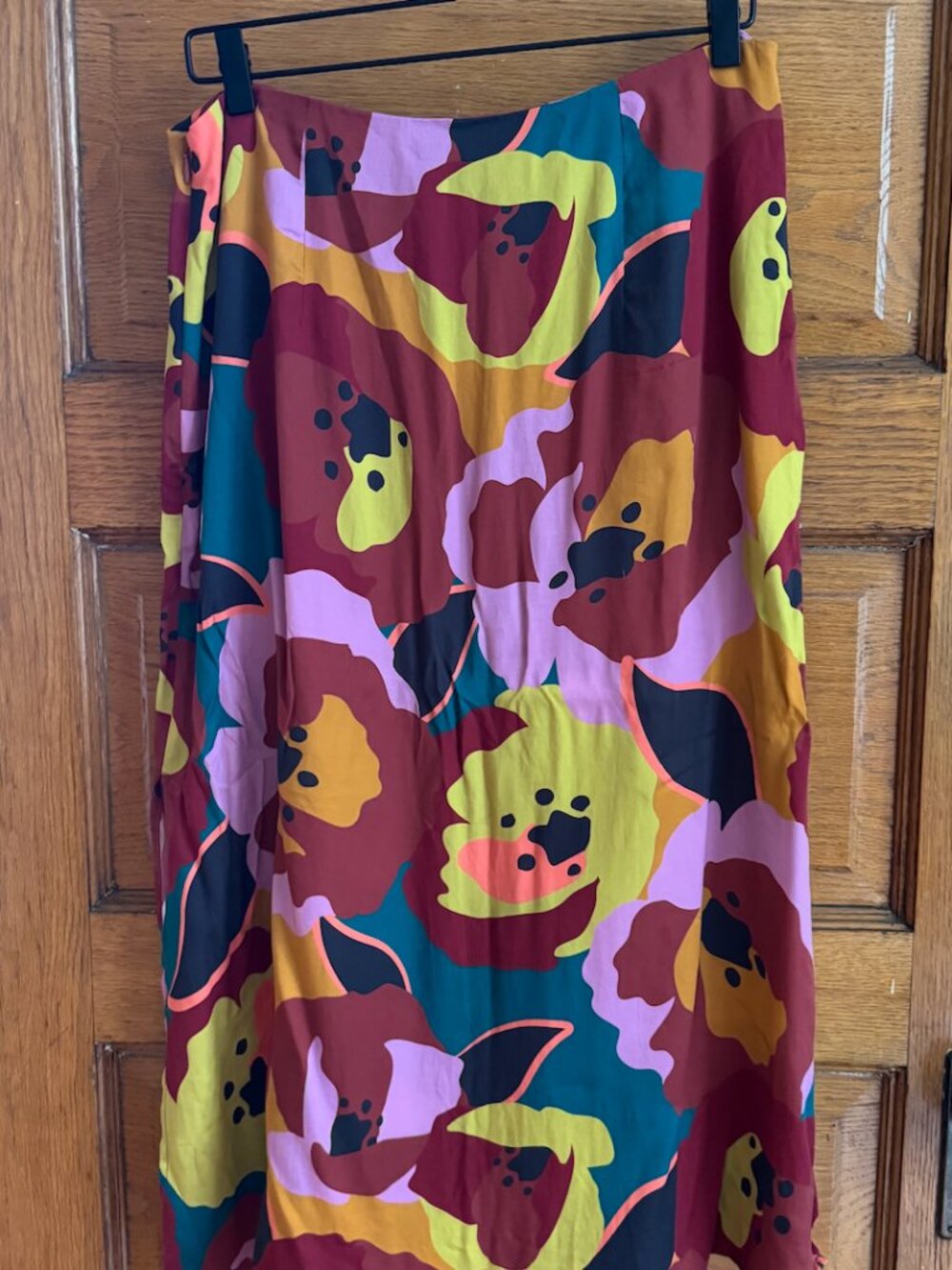 Marine Layer Holiday 2022 Floral Midi Skirt Size 14